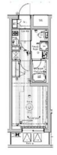 メイクスアート桜木町　206号室　間取り