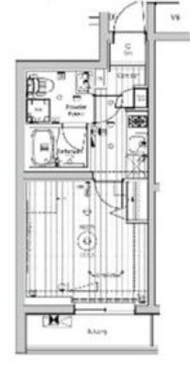 メイクスアート桜木町　308号室　間取り