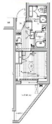 メイクスアート桜木町　405号室　間取り