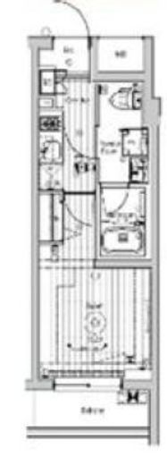 メイクスアート桜木町　502号室　間取り