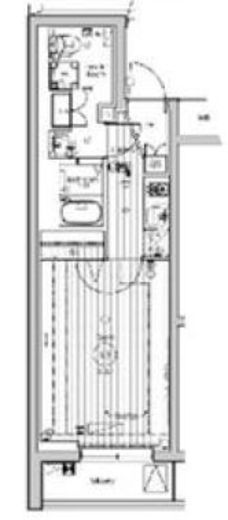 メイクスアート桜木町　504号室　間取り