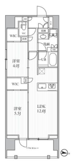 シーズンフラッツ押上フィオーレ　701号室　間取り