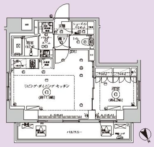 セジョリ駒込西ヶ原　201号室　間取り