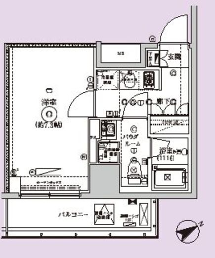 セジョリ駒込西ヶ原　404号室　間取り