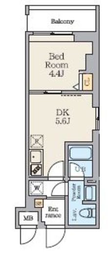 Alivis篠崎　101号室　間取り