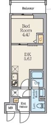 Alivis篠崎　107号室　間取り