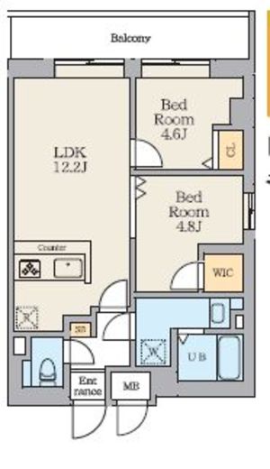 Alivis篠崎　401号室　間取り