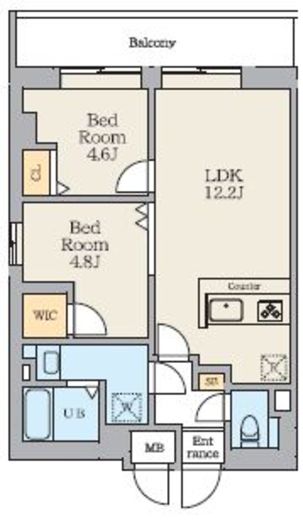 Alivis篠崎　502号室　間取り
