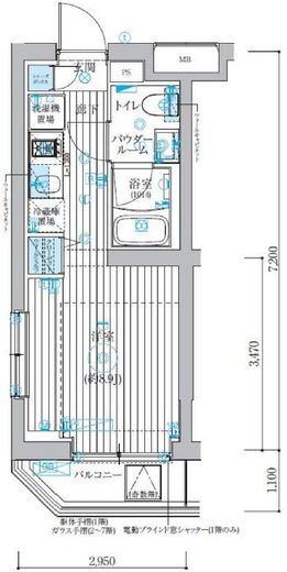ベルグレード吉野町　404号室　間取り