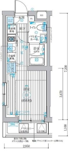 ベルグレード吉野町　701号室　間取り