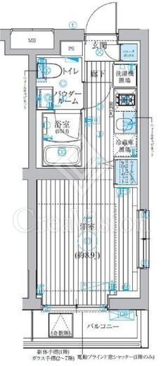 ベルグレード吉野町　103号室　間取り