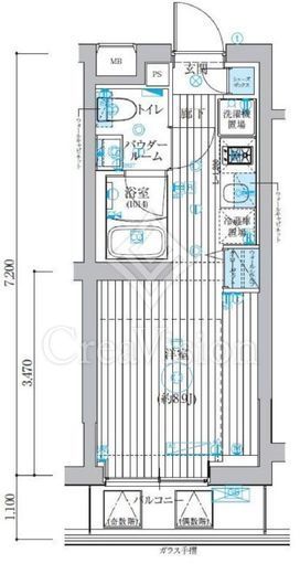 ベルグレード吉野町　206号室　間取り