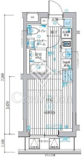 ベルグレード吉野町　406号室　間取り