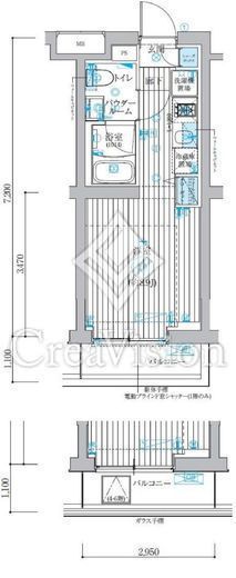 ベルグレード吉野町　505号室　間取り