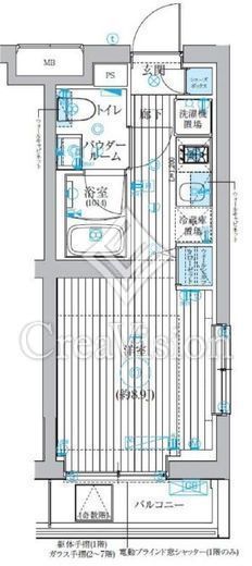 ベルグレード吉野町　603号室　間取り