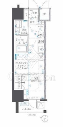 ZOOM本郷　1002号室　間取り
