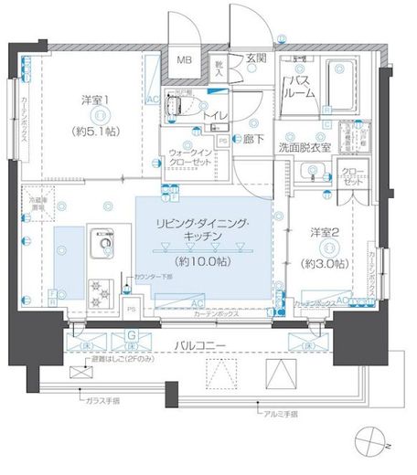 ZOOM本郷　1201号室　間取り