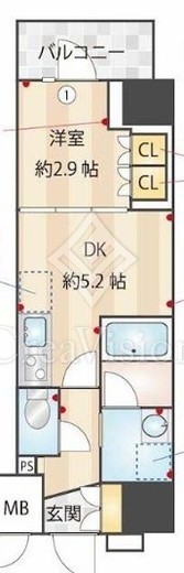 ZOOM本郷　602号室　間取り
