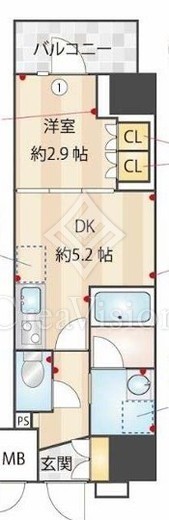 ZOOM本郷　702号室　間取り