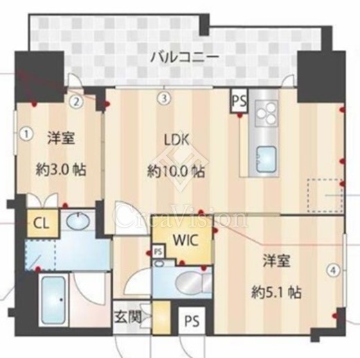 ZOOM本郷　801号室　間取り