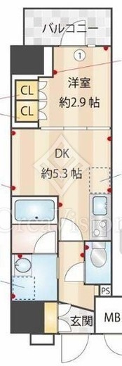ZOOM本郷　905号室　間取り
