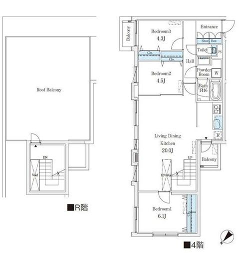 CREATIF学芸大学　401号室　間取り