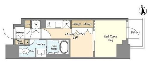 リビオメゾン浅草雷門　304号室　間取り