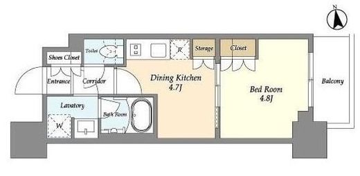 リビオメゾン浅草雷門　502号室　間取り