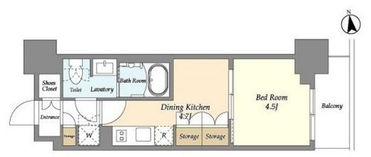 リビオメゾン浅草雷門　703号室　間取り