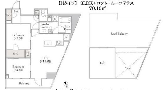 ルミーク関内Ⅱ　1001号室　間取り