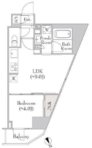 ルミーク関内Ⅱ　601号室　間取り