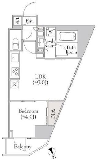 ルミーク関内Ⅱ　501号室　間取り