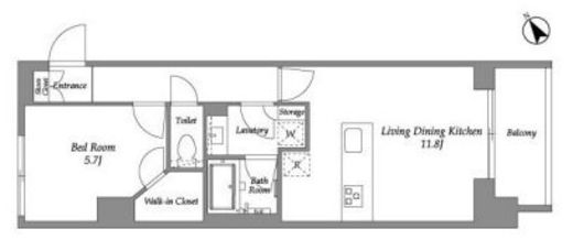 シーズンフラッツ大森西　412号室　間取り