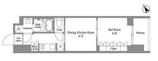 シーズンフラッツ大森西　505号室　間取り