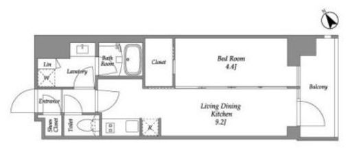 シーズンフラッツ大森西　508号室　間取り