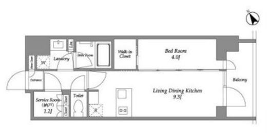 シーズンフラッツ大森西　511号室　間取り