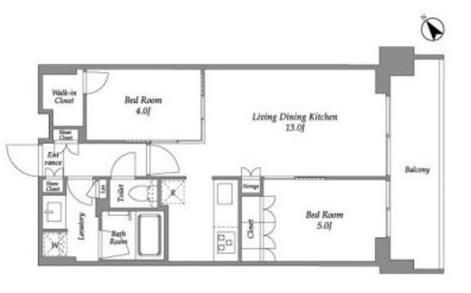 シーズンフラッツ大森西　610号室　間取り