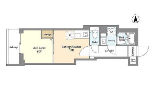 ドゥーエ尾久　702号室　間取り