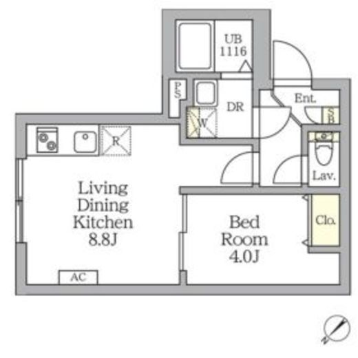 Aglaia新宿横寺町　209号室　間取り