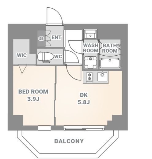 スプランディッド木場駅前　501号室　間取り