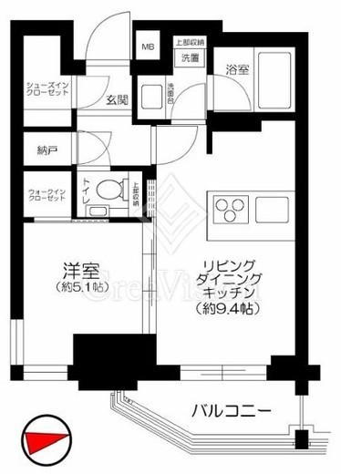 シェフルール鶴見STATION ONE　604号室　間取り