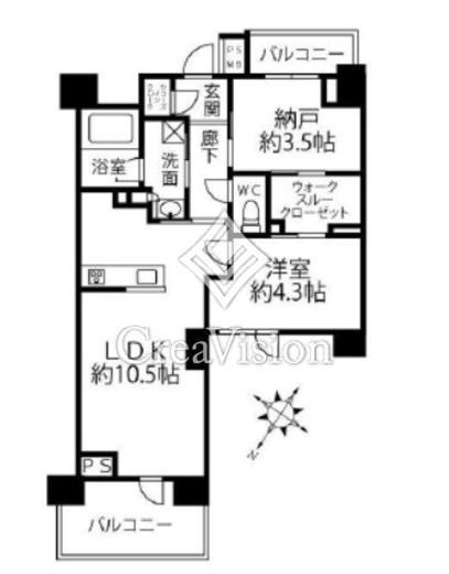 クリオラベルヴィ横濱サウス　205号室　間取り
