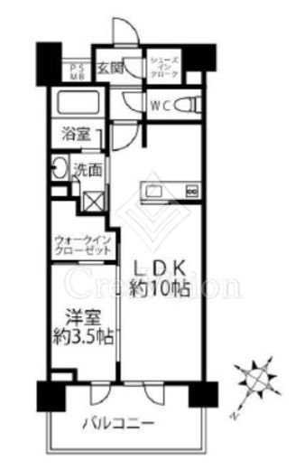 クリオラベルヴィ横濱サウス　502号室　間取り