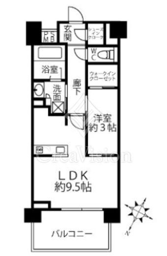 クリオラベルヴィ横濱サウス　204号室　間取り