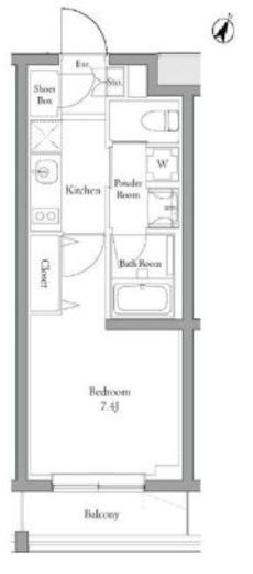 MATSU5588　204号室　間取り