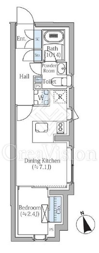 COMPOSITE新宿三丁目(コンポジット新宿三丁目)　101号室　間取り