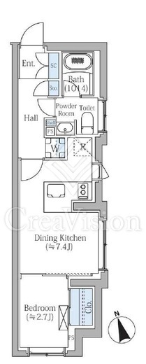 COMPOSITE新宿三丁目(コンポジット新宿三丁目)　201号室　間取り
