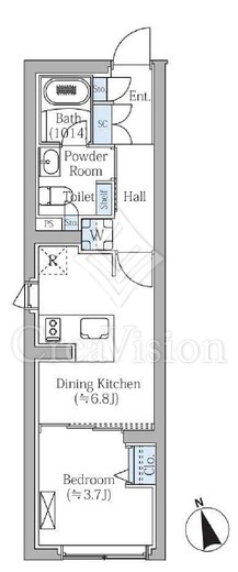 COMPOSITE新宿三丁目(コンポジット新宿三丁目)　302号室　間取り