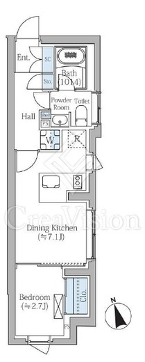 COMPOSITE新宿三丁目(コンポジット新宿三丁目)　401号室　間取り