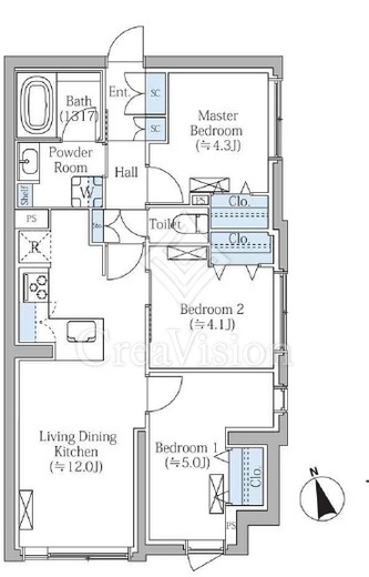 COMPOSITE新宿三丁目(コンポジット新宿三丁目)　501号室　間取り